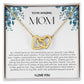 To My Amazing Mom Double Hearts Necklace