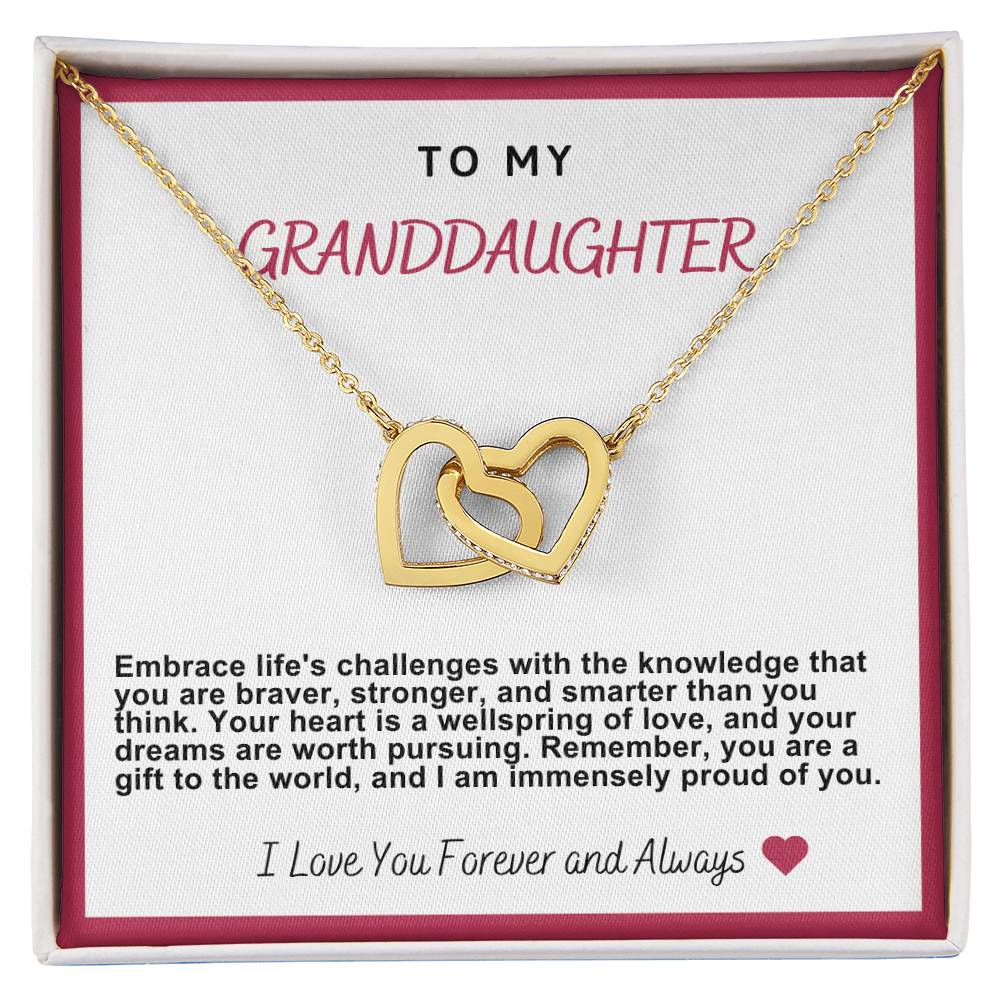 Granddaughter Hearts Necklace