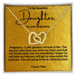 Daughter Pregnancy Hearts Necklace