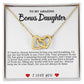 Bonus Daughter Hearts Necklace