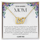 To My Amazing Mom Double Hearts Necklace