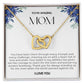 To My Amazing Mom Double Hearts Necklace