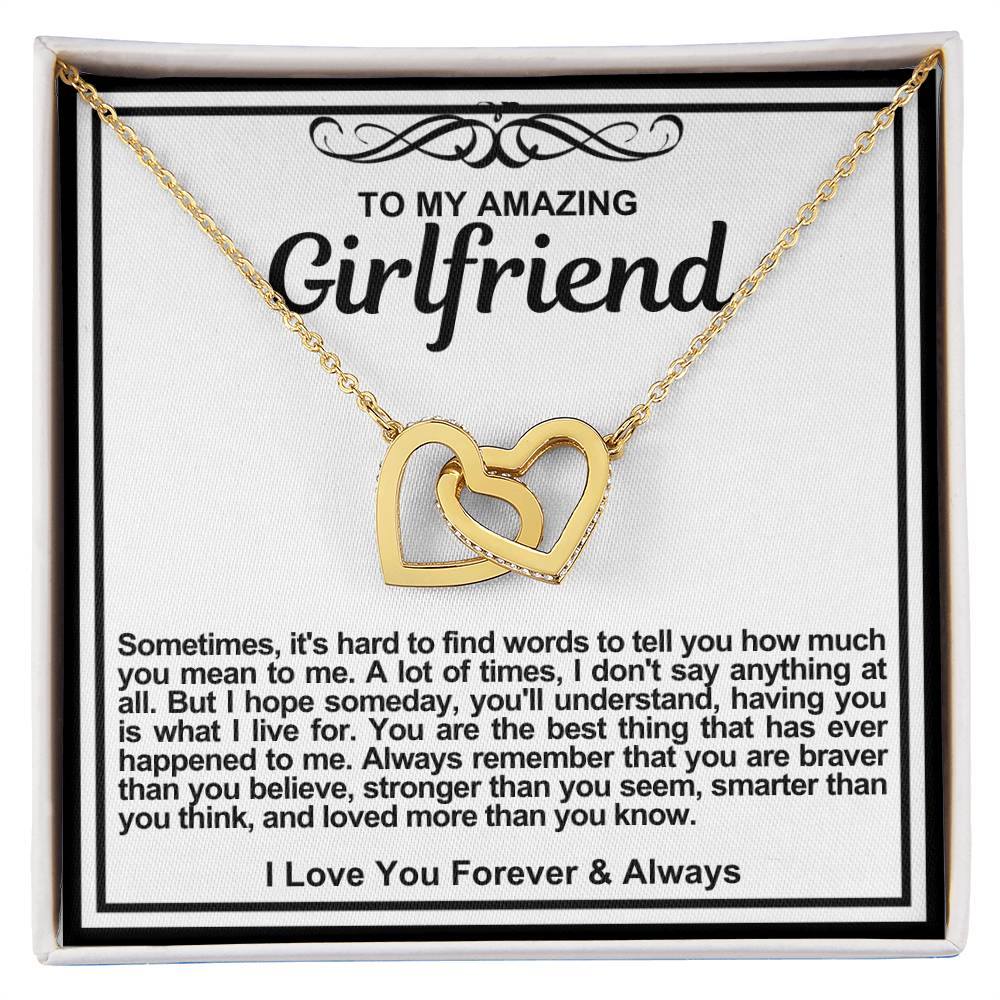 Girlfriend Double Hearts Necklace