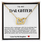 Daughter Interlocking Hearts Necklace