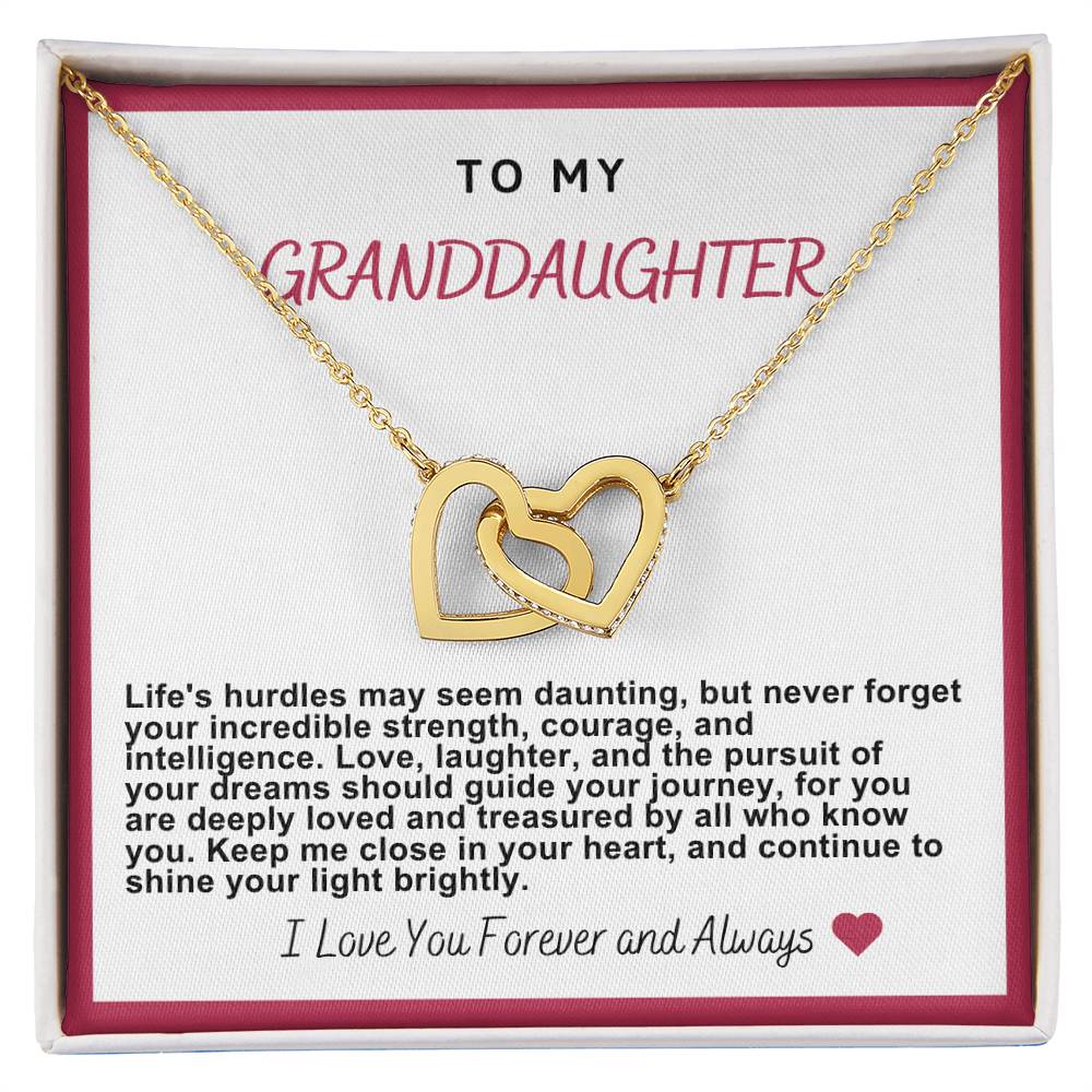 Granddaughter Hearts Necklace