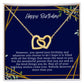 Happy Birthday Hearts Necklace