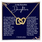 Daughter Hearts Necklace