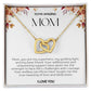 To My Amazing Mom Double Hearts Necklace