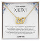 To My Amazing Mom Double Hearts Necklace