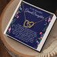 To My Beautiful Granddaughter Hearts Necklace