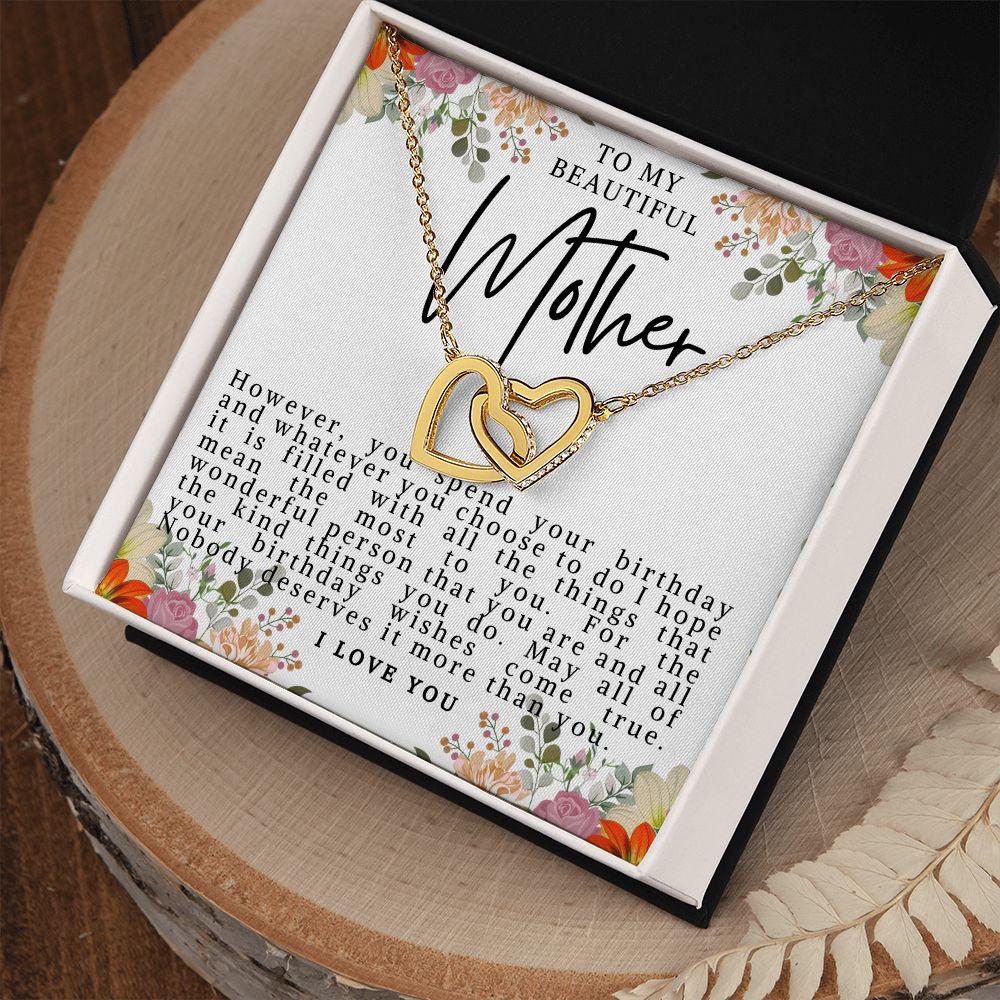 Mother Birthday Hearts Necklace