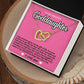 Goddaughter Pink Design Hearts Necklace