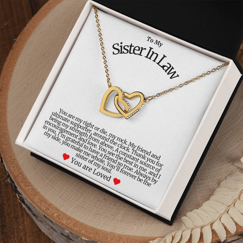 Sister In Law Hearts Necklace