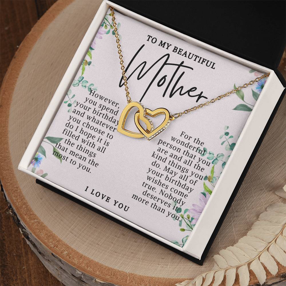 Mother Hearts Birthday Necklace