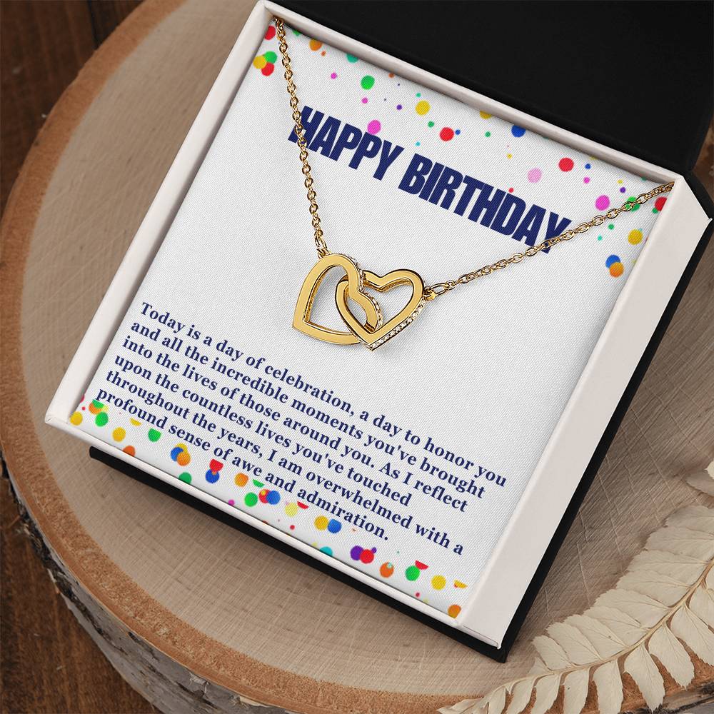 Happy Birthday Hearts Necklace