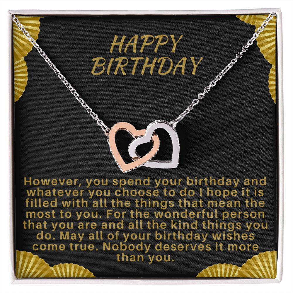 Birthday Hearts Necklace