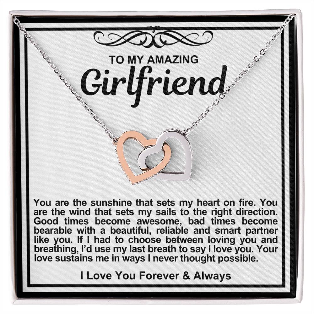 Girlfriend Double Hearts Necklace