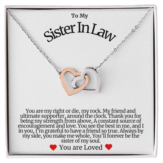 Sister In Law Hearts Necklace