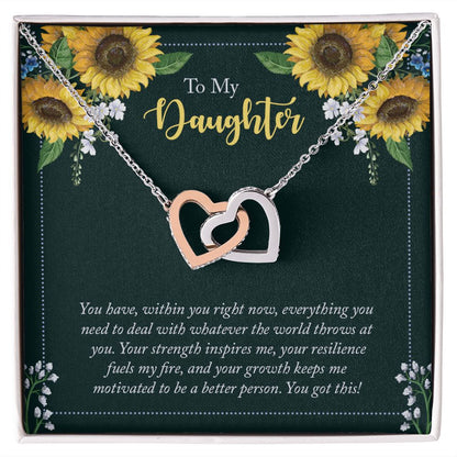 To My Daughter Necklace