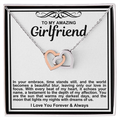 Girlfriend Double Hearts Necklace