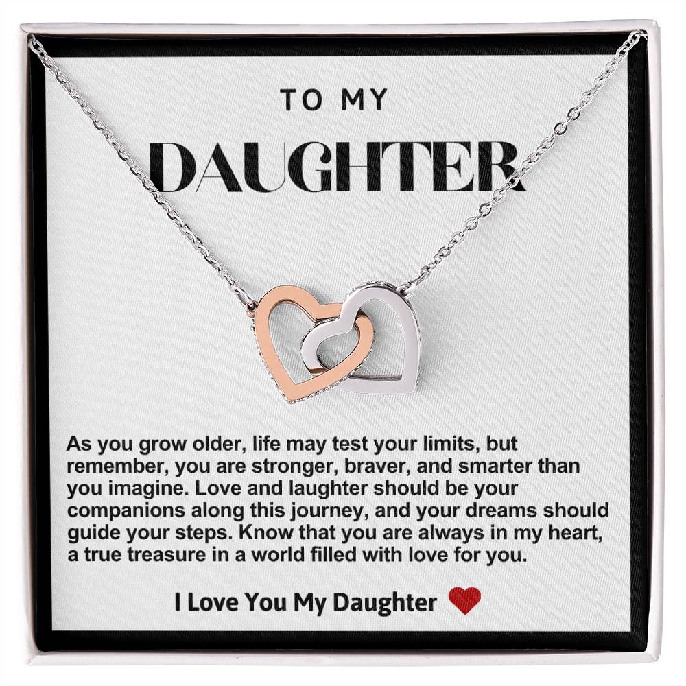 Daughter Interlocking Hearts Necklace