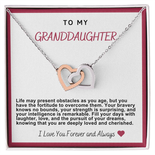 Granddaughter Hearts Necklace