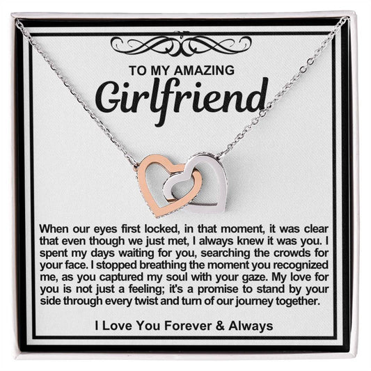 Girlfriend Double Hearts Necklace