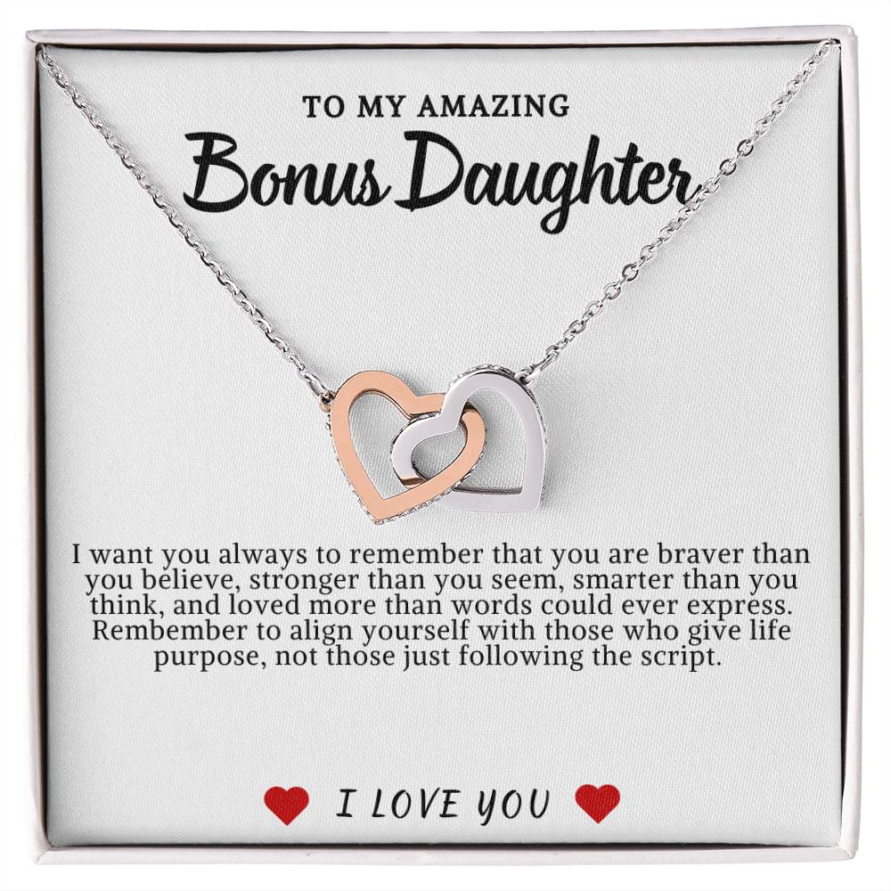 Bonus Daughter Hearts Necklace