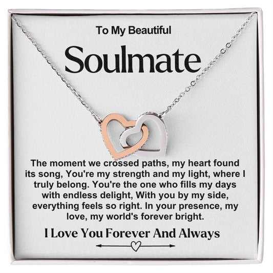 Soulmate Interlocking Hearts Necklace