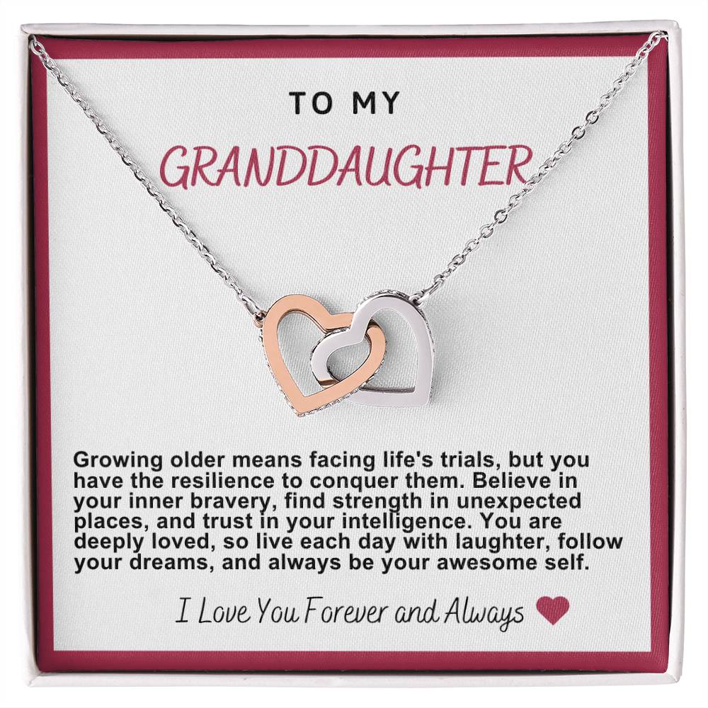 Granddaughter Hearts Necklace