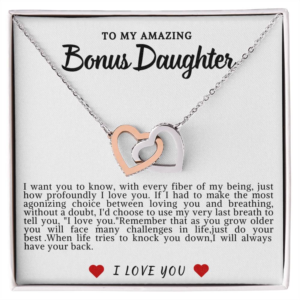 Bonus Daughter Hearts Necklace