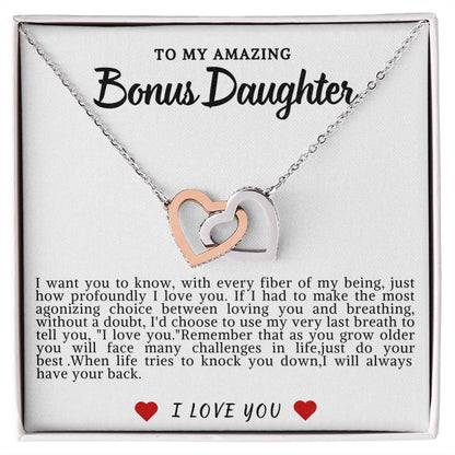 Bonus Daughter Hearts Necklace