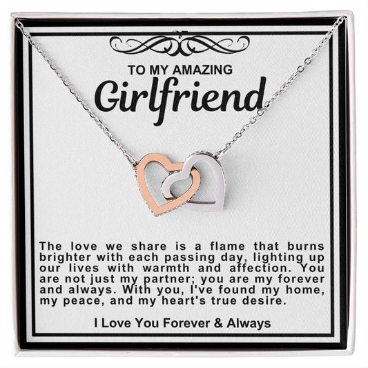 Girlfriend Double Hearts Necklace