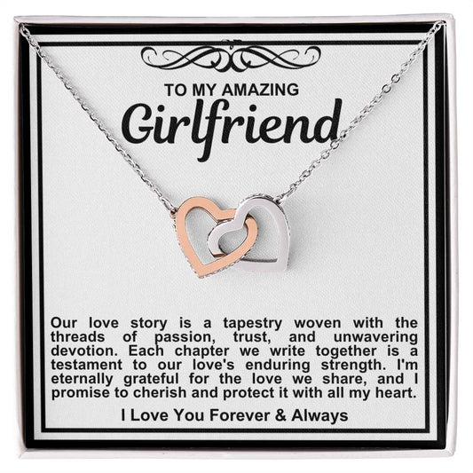 Girlfriend Double Hearts Necklace