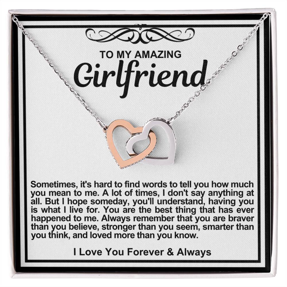 Girlfriend Double Hearts Necklace