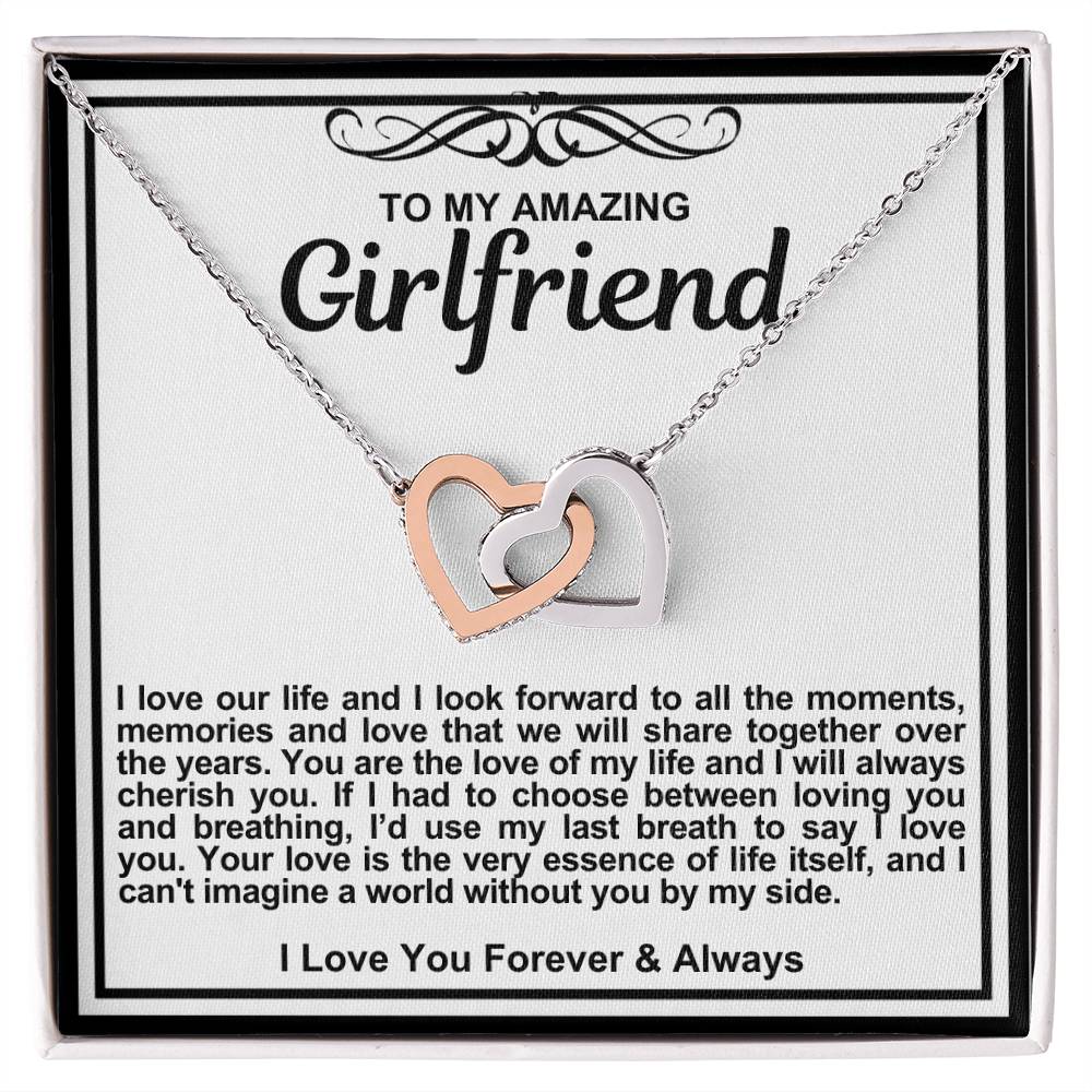 Girlfriend Double Hearts Necklace