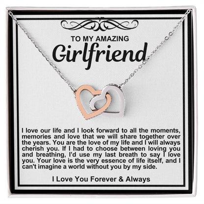 Girlfriend Double Hearts Necklace