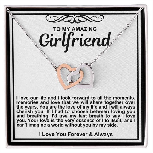 Girlfriend Double Hearts Necklace