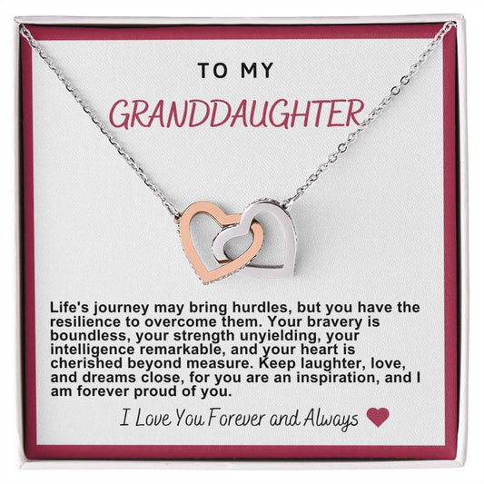 Granddaughter Hearts Necklace