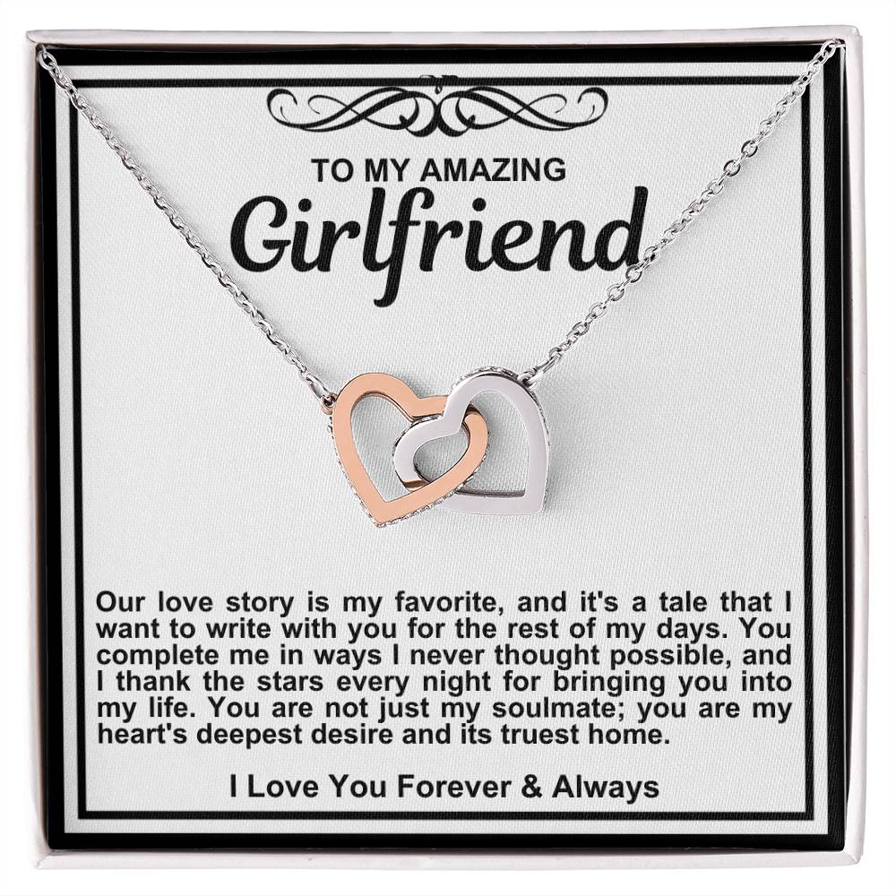 Girlfriend Double Hearts Necklace