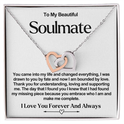 Soulmate Interlocking Hearts Necklace