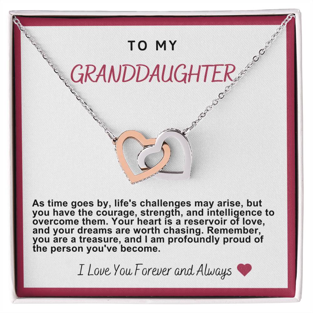 Granddaughter Hearts Necklace