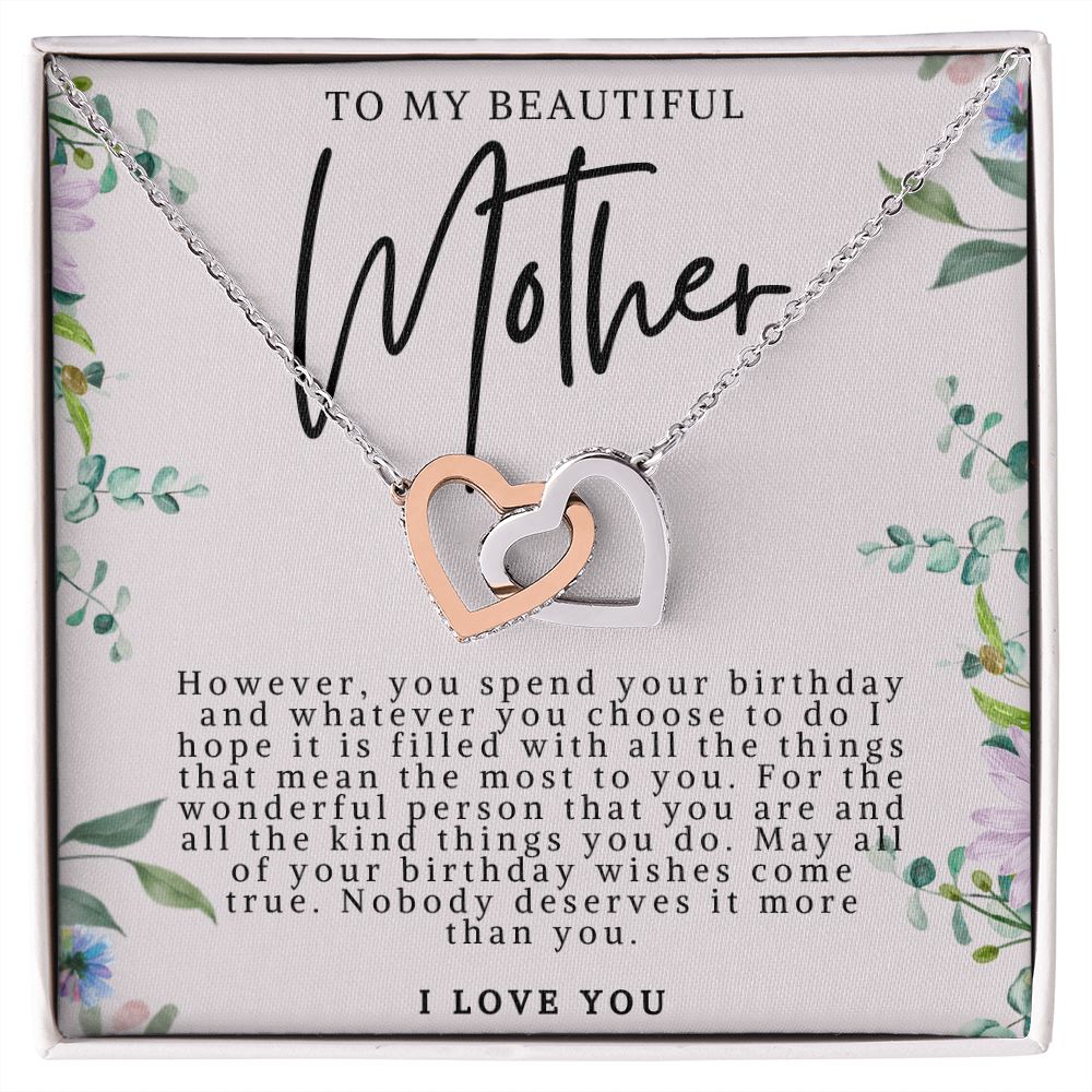 Mother Birthday Heart Necklace