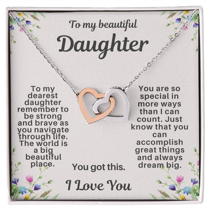 Daughter Hearts Necklace