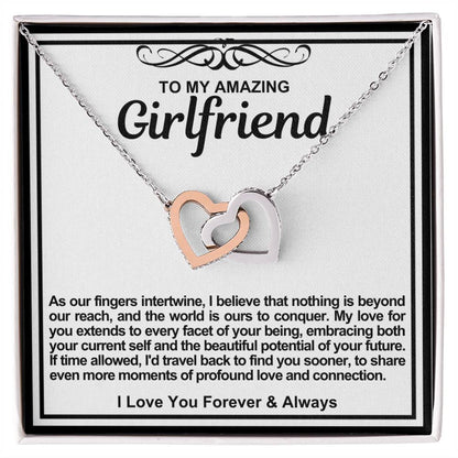 Girlfriend Double Hearts Necklace