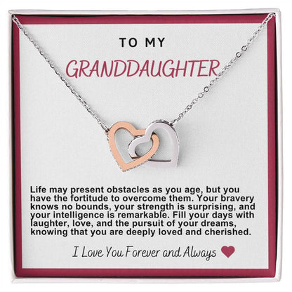 Granddaughter Hearts Necklace