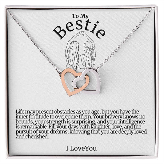 To My Bestie Hearts Necklace