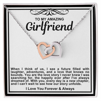 Girlfriend Double Hearts Necklace