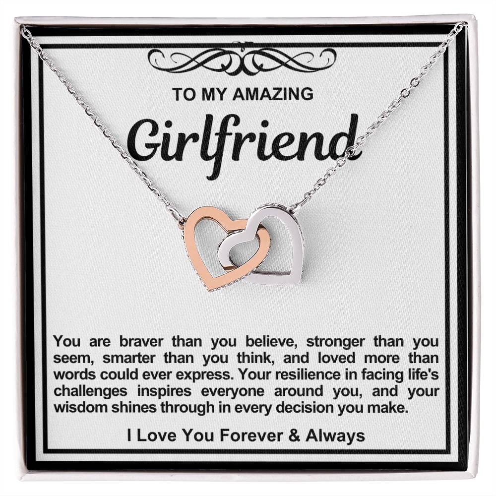 Girlfriend Double Hearts Necklace