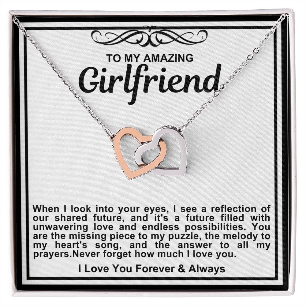 Girlfriend Double Hearts Necklace